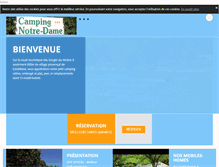 Tablet Screenshot of camping-notredame.com